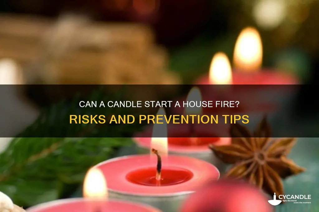 can a candle start a house fire