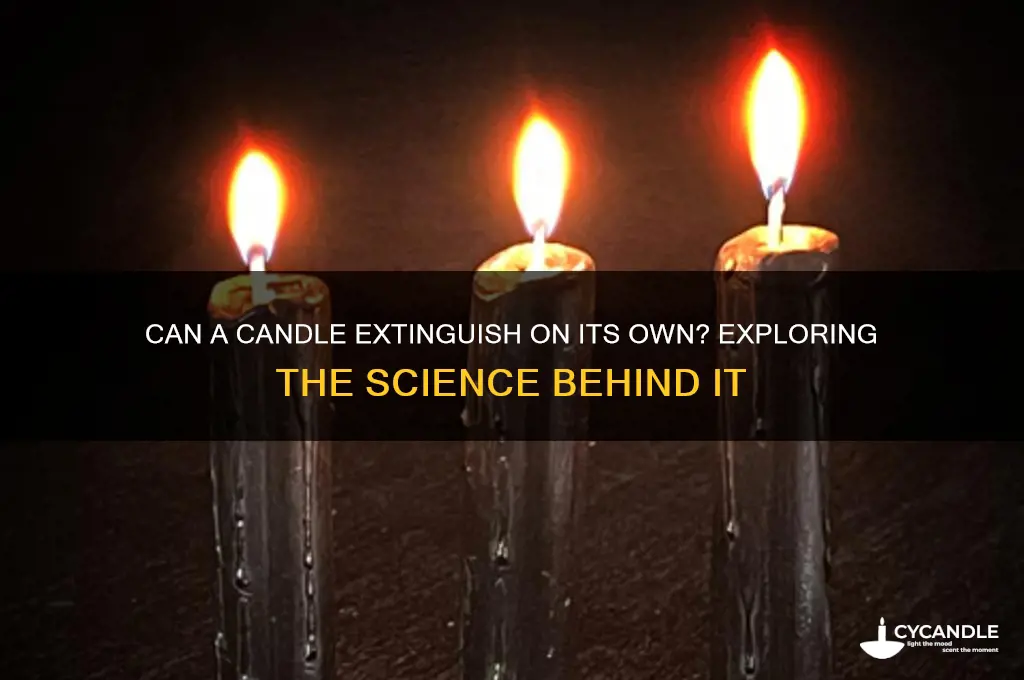 can a candle turn off by itself