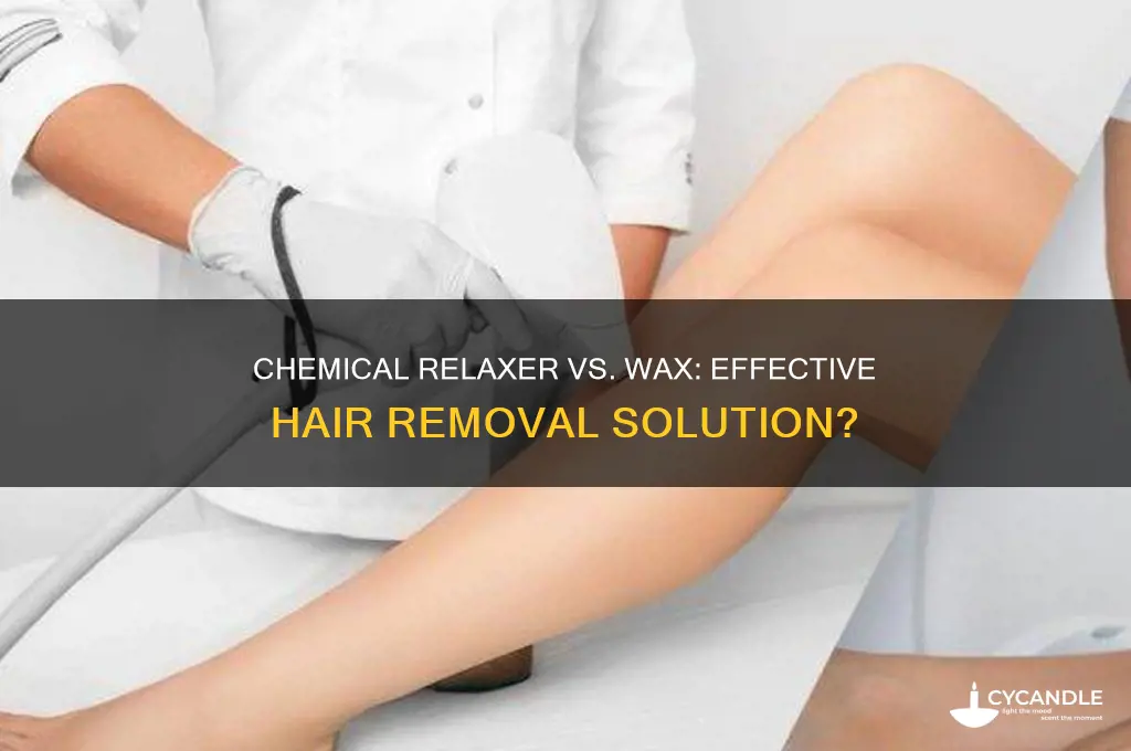 can a chemical relaxer take out wax from hair