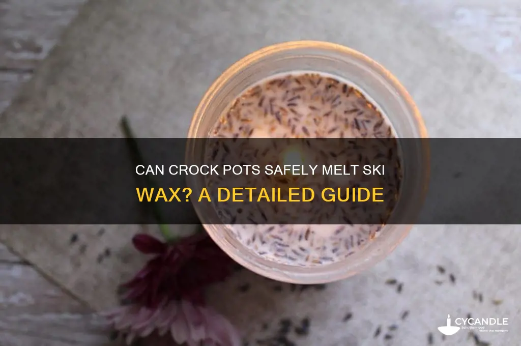 can a crock pot melt ski wax