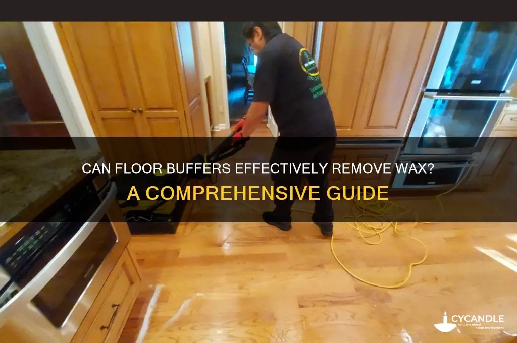can a floor buffer remove wax
