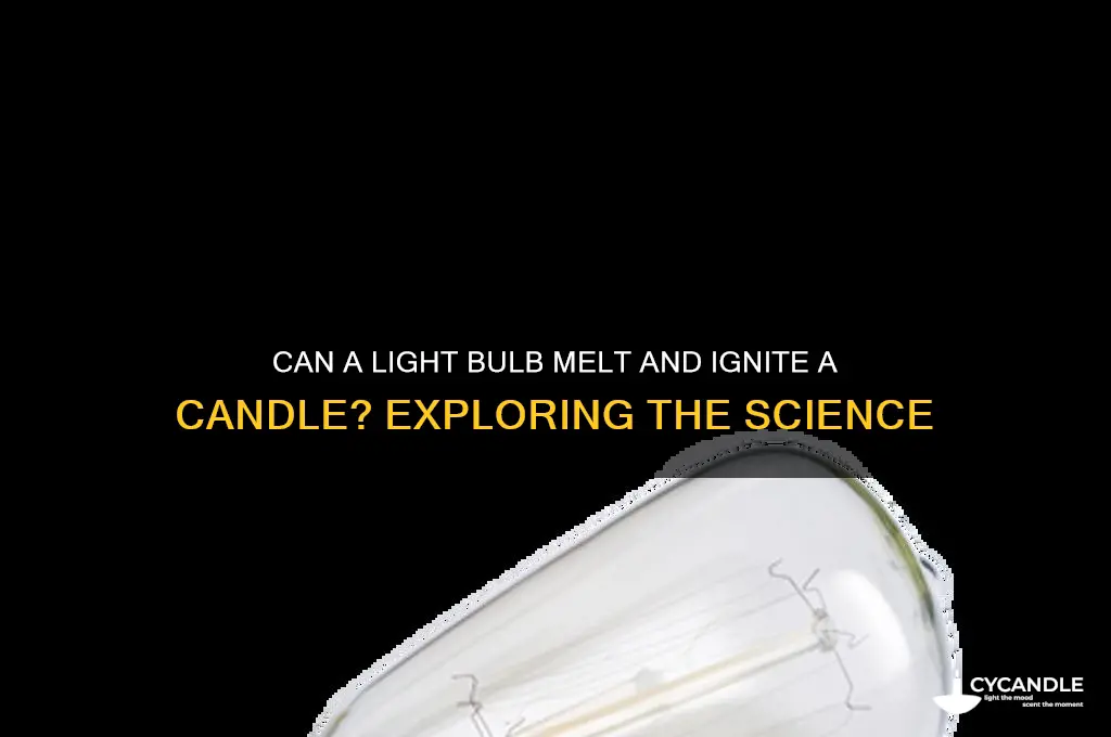 can a light bulb heat and light a candle