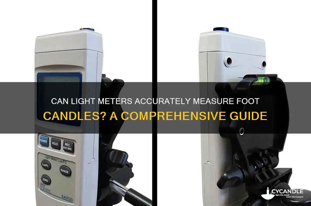 can a light meter measure foot candles