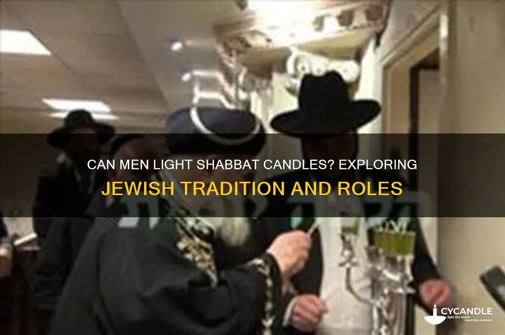 can a man light shabbat candles