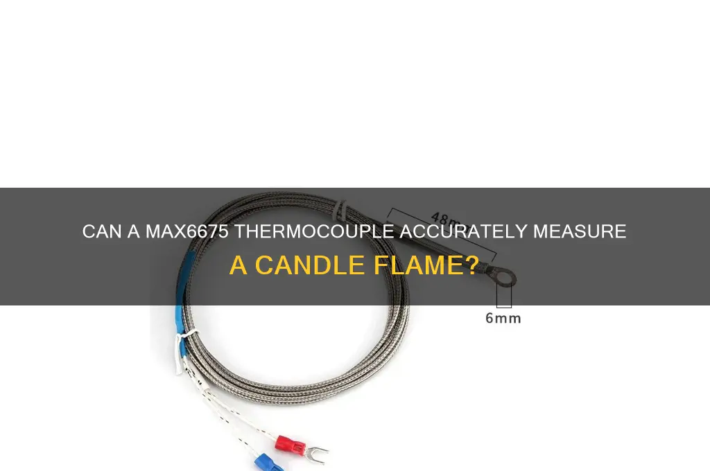 can a max6675 measure a candle flame