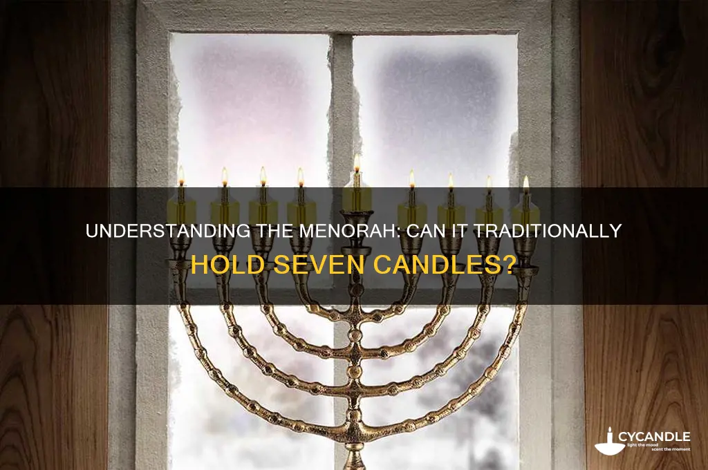 can a menorah have 7 candles