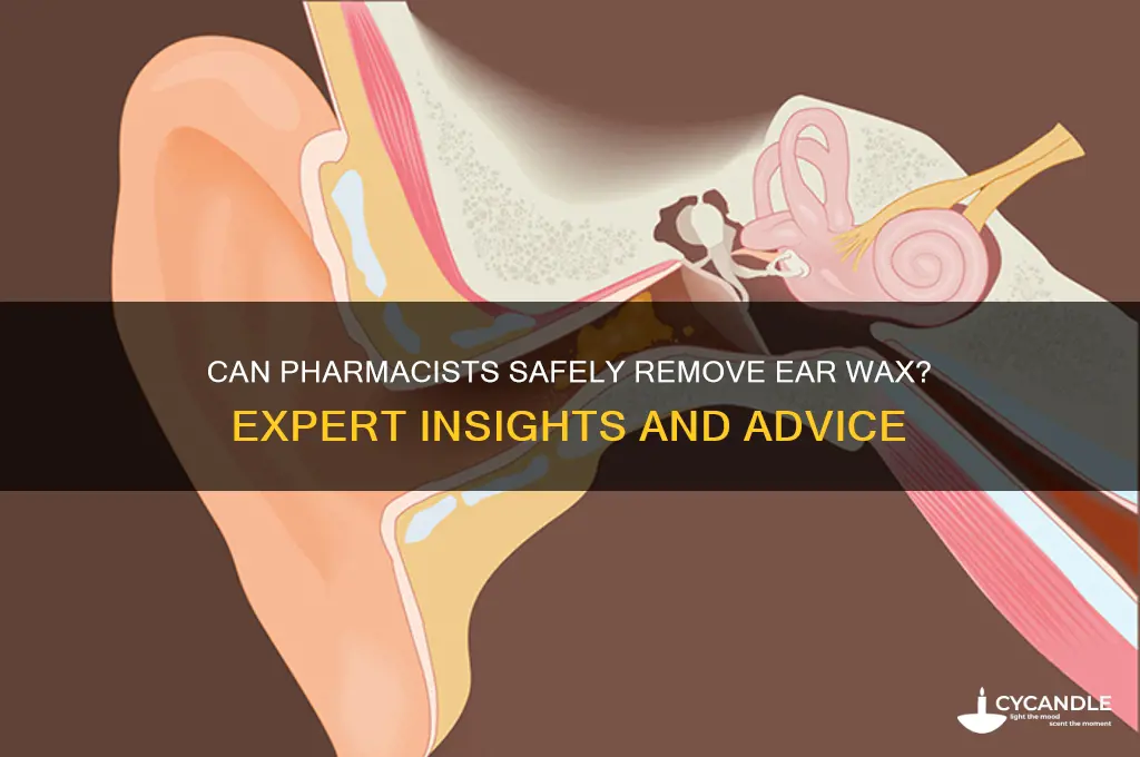 can a pharmacist check for ear wax