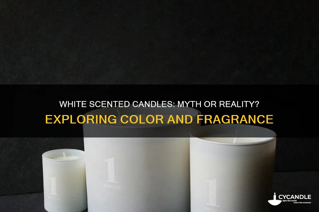 can a scented candle be white