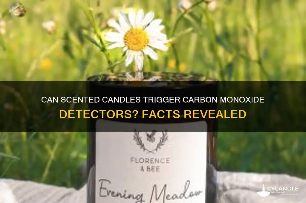 can a scented candle set off a carbon monoxide detector