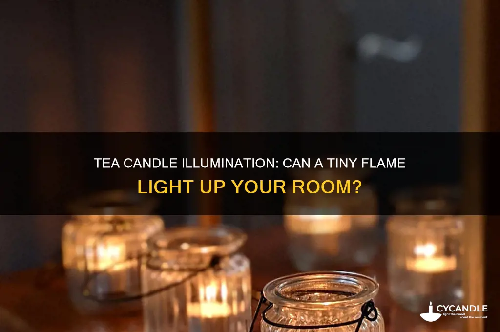 can a tea candle light a room