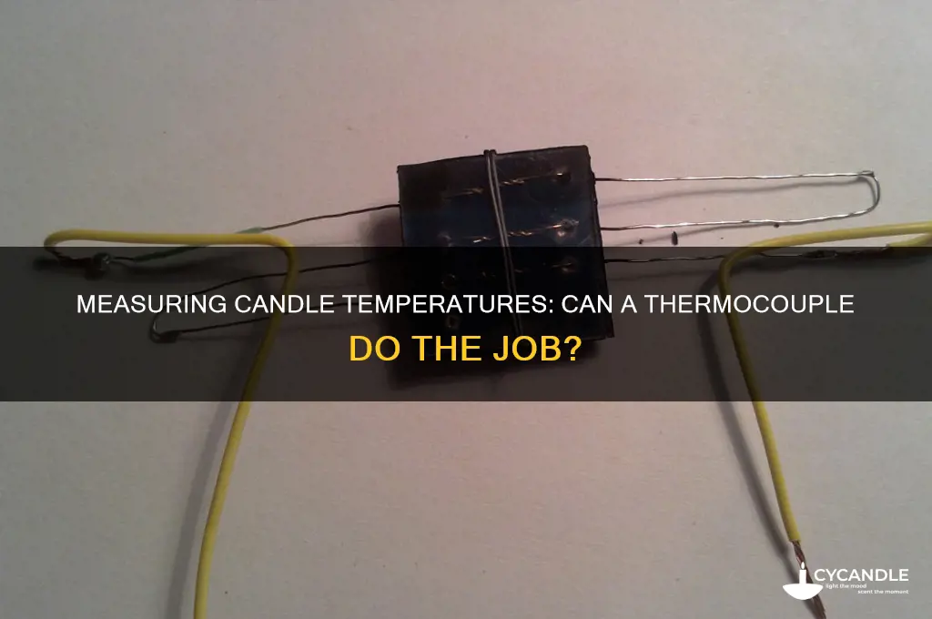 can a thermocouple measure a candles temperature