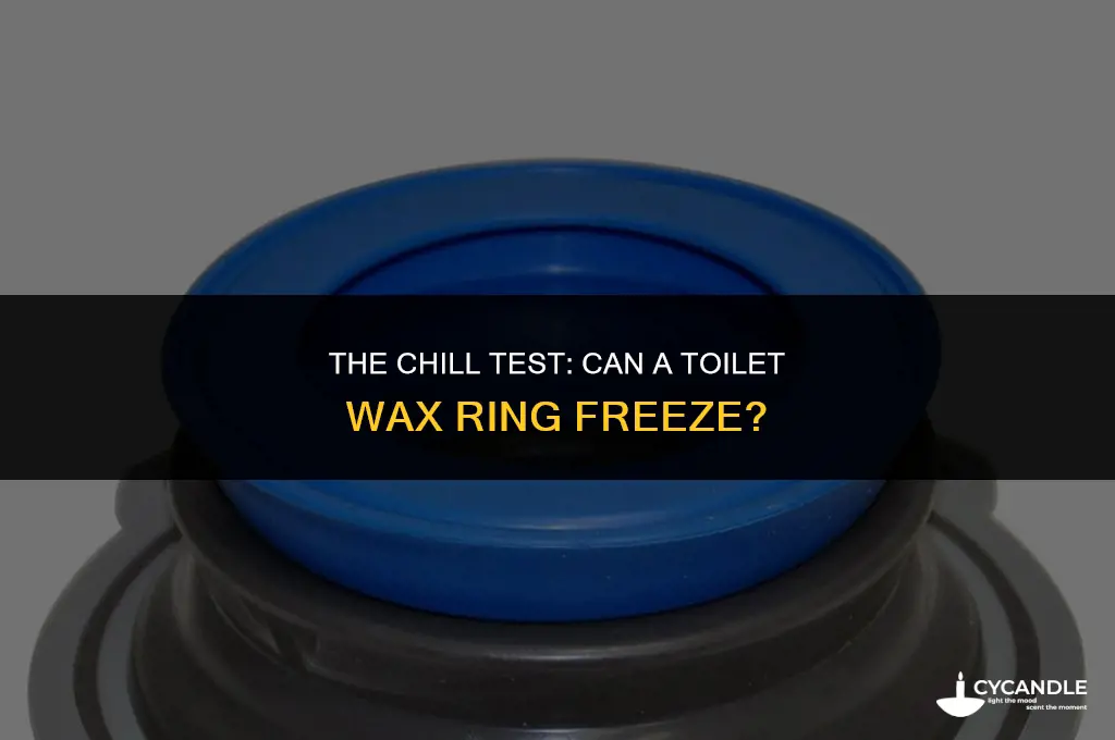 can a toilet wax ring freeze