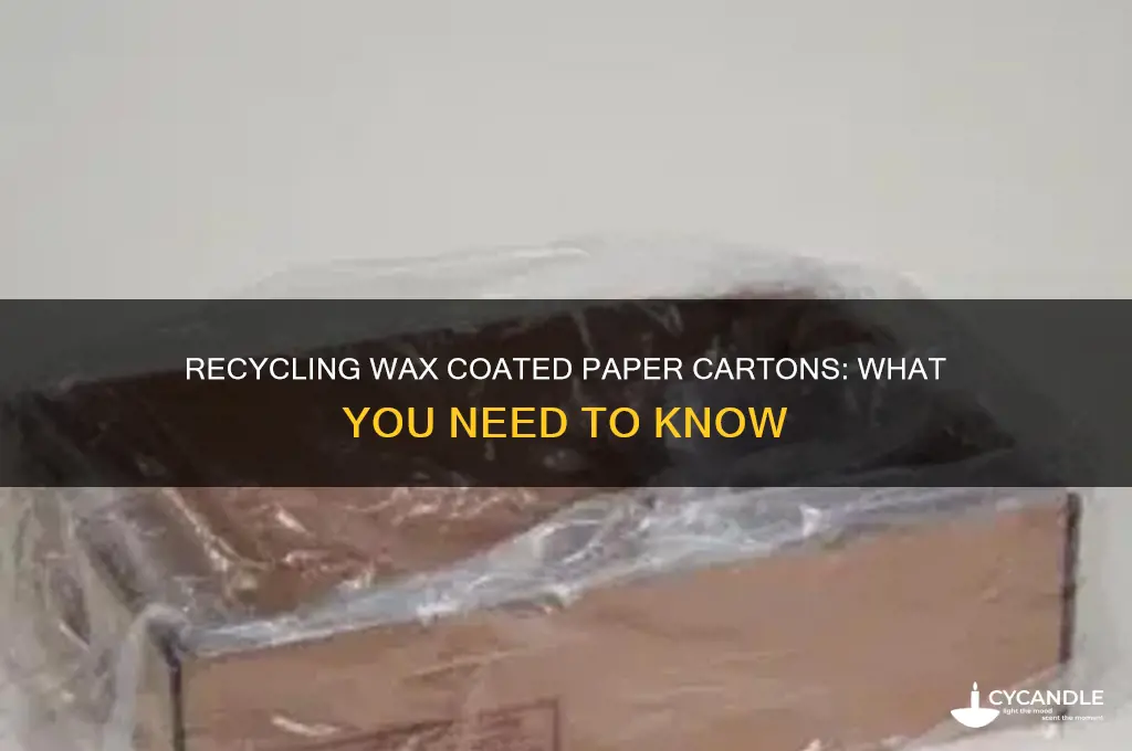can a wax coated paper carton be recycled