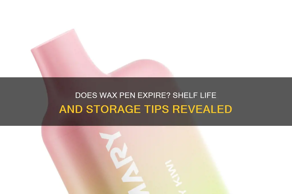 can a wax pen expire