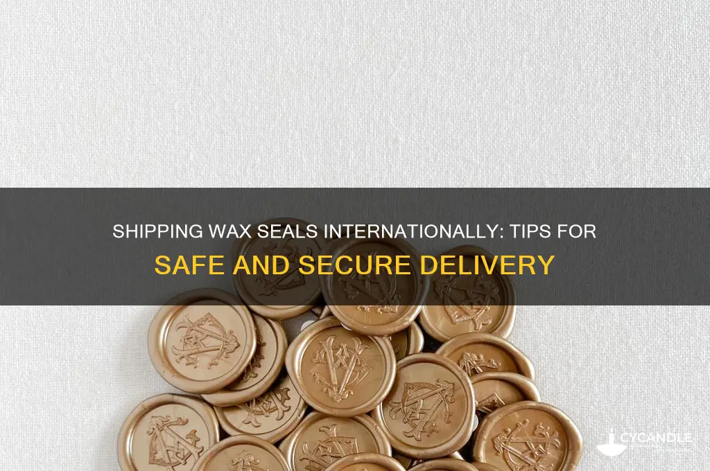 can a wax seal be shipped internationally