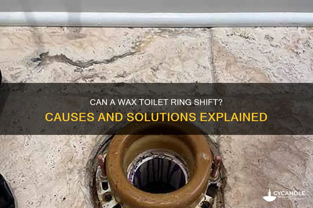 can a wax toilet ring shift