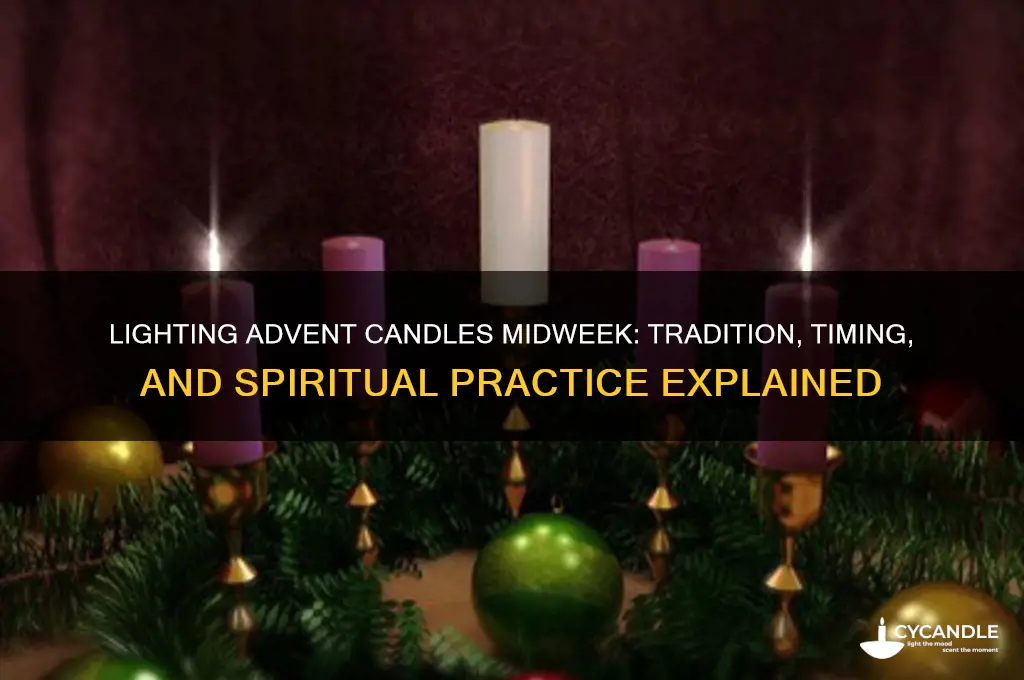 can advent candles be lit during the week