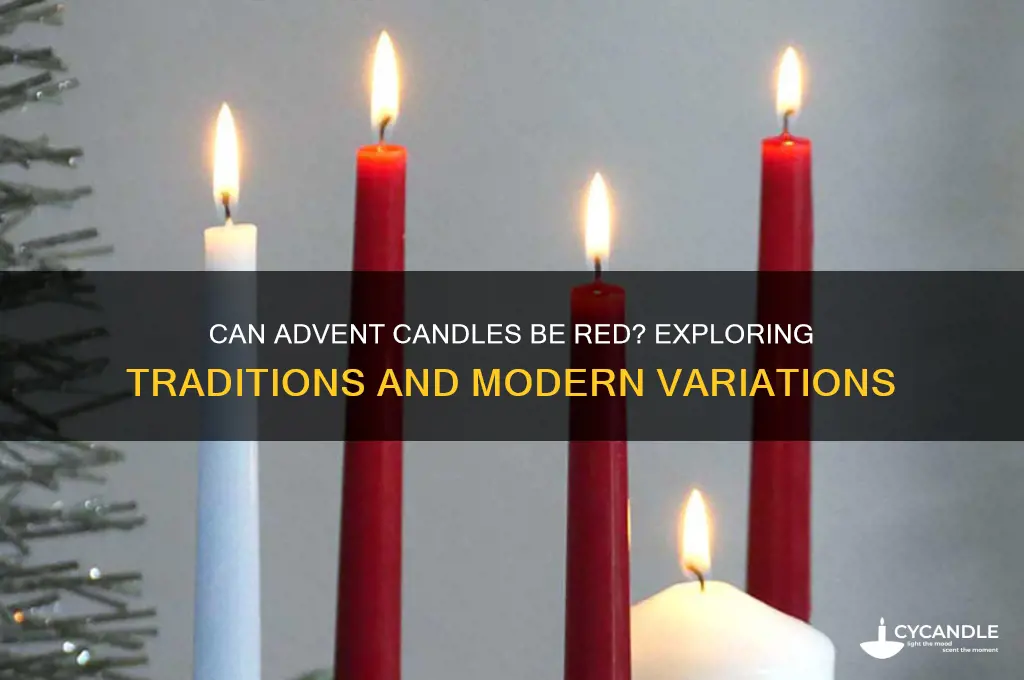 can advent candles be red