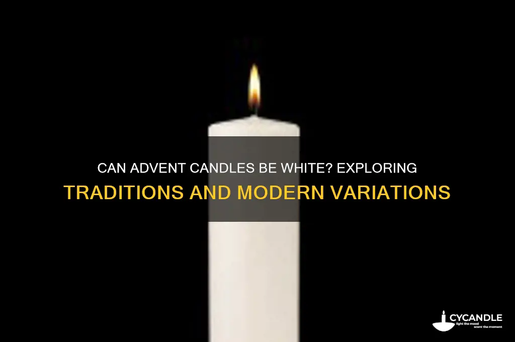 can advent candles be white