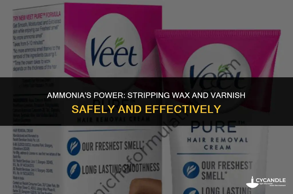 can ammonia strip wax and varnish
