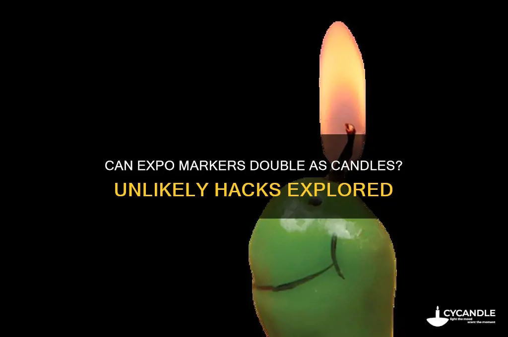 can an expo marker be used as a candle