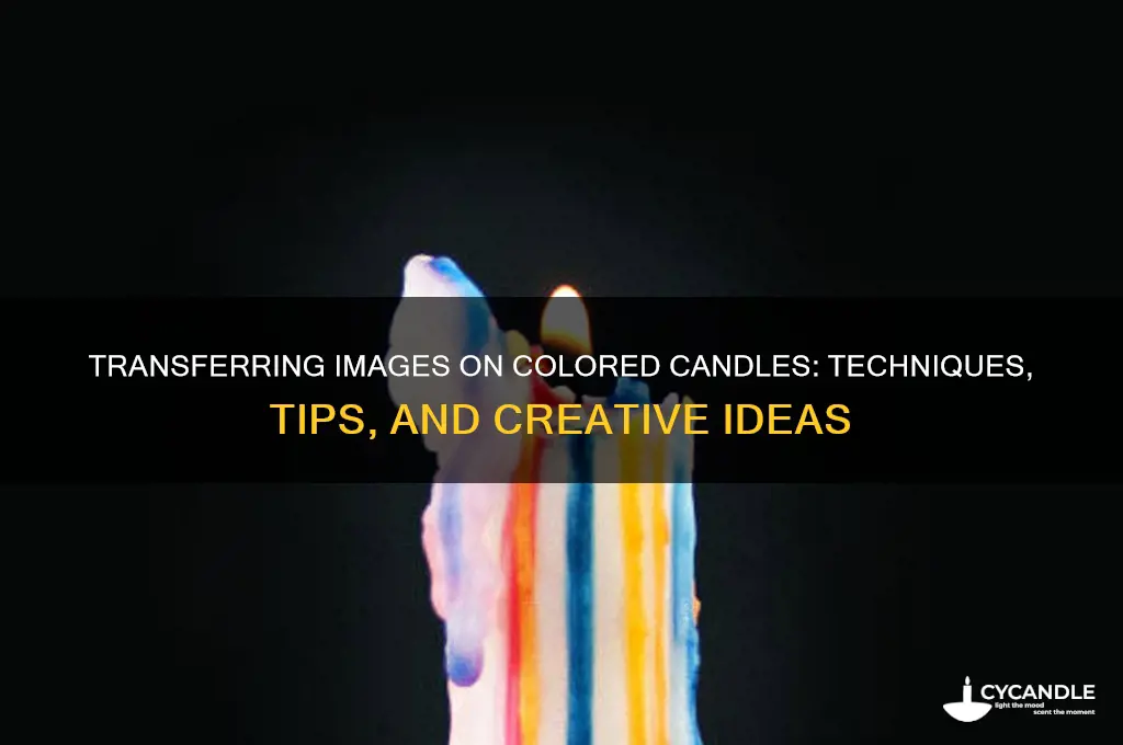 can an image be transferred on colored candles