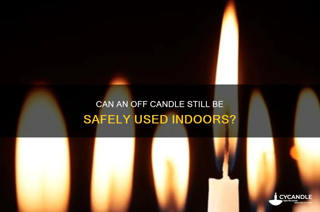can an off candle be usef indoors