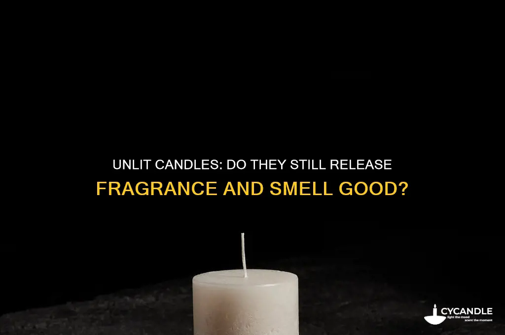 can an unlit candle smell good