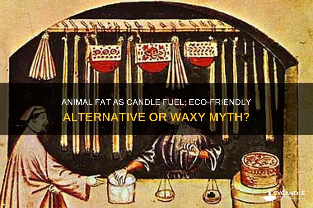 can animal fat as candle fuel