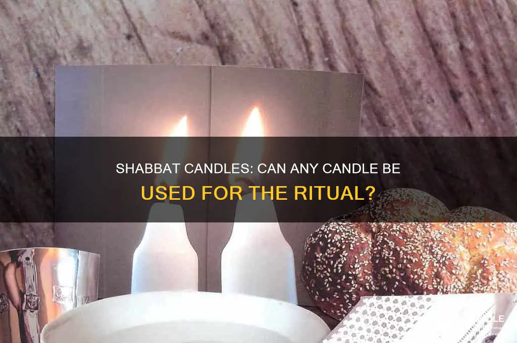can any candle be used for shabbat