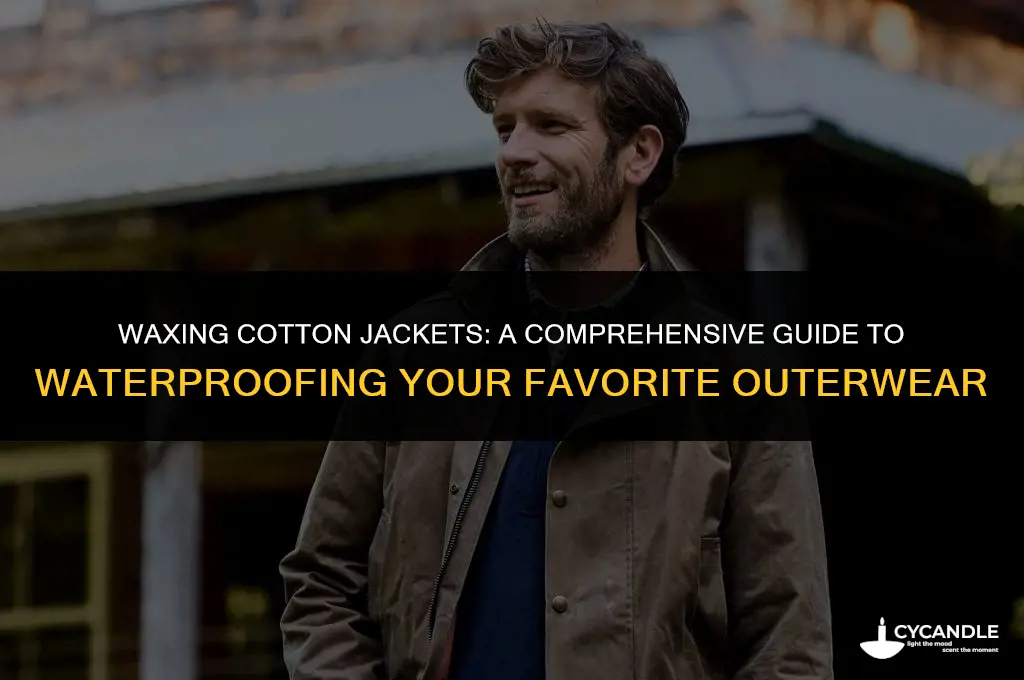 can any cotton jacket be waxed