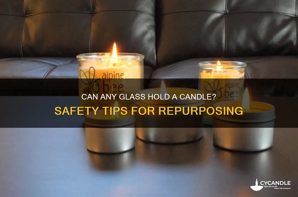 can any glass be used for candles
