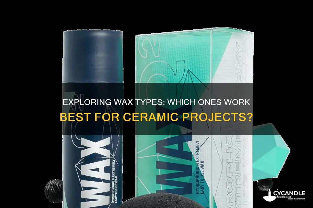 can any kind of wax be used for ceramics