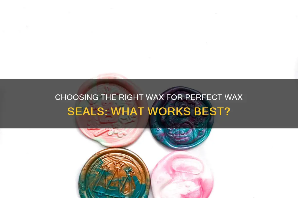 can any wax be used for a wax seal