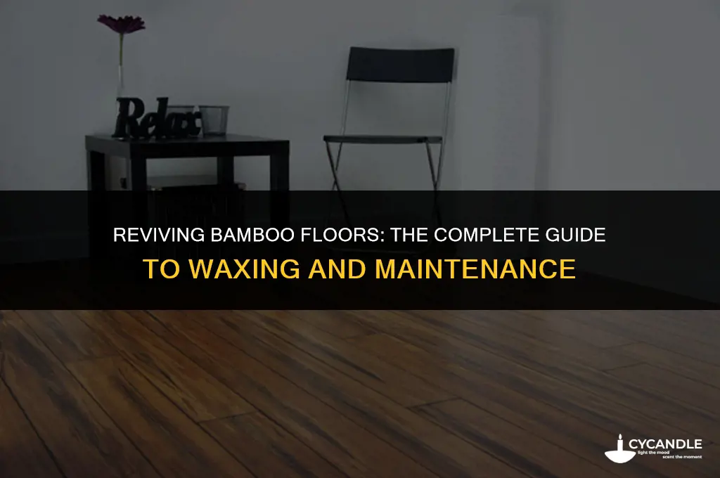 can bamboo flooring be waxed