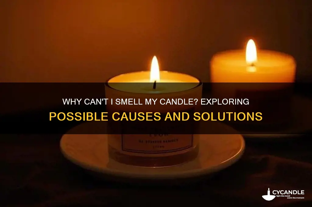 can barely smell candle