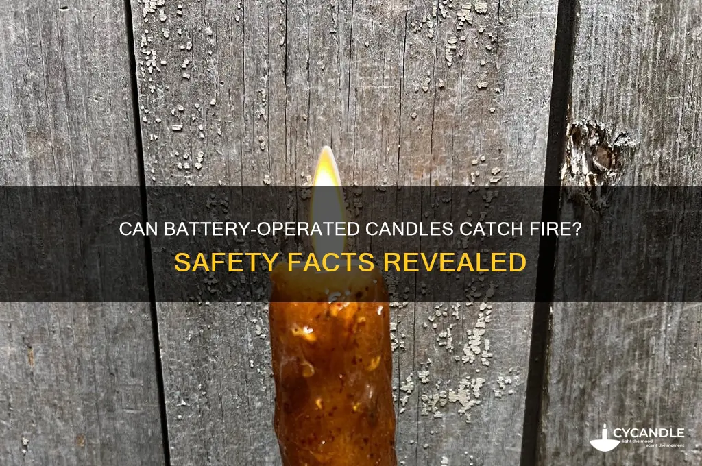 can battery candles catch fire