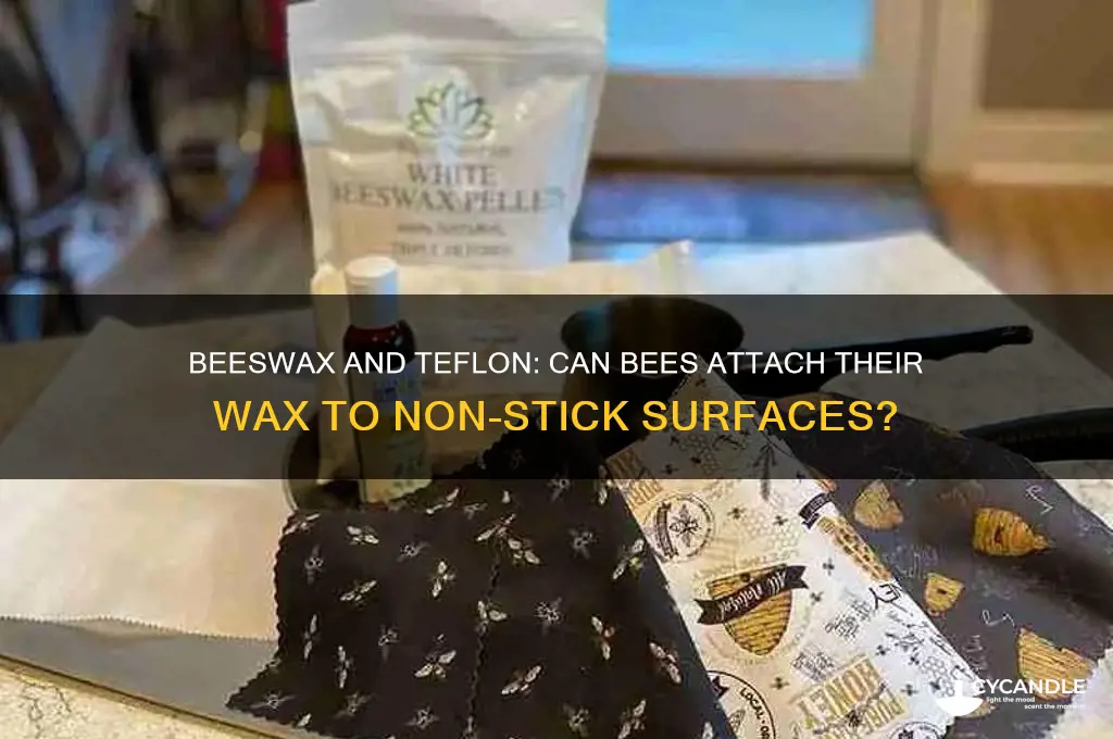 can bees attach beeswax to teflon
