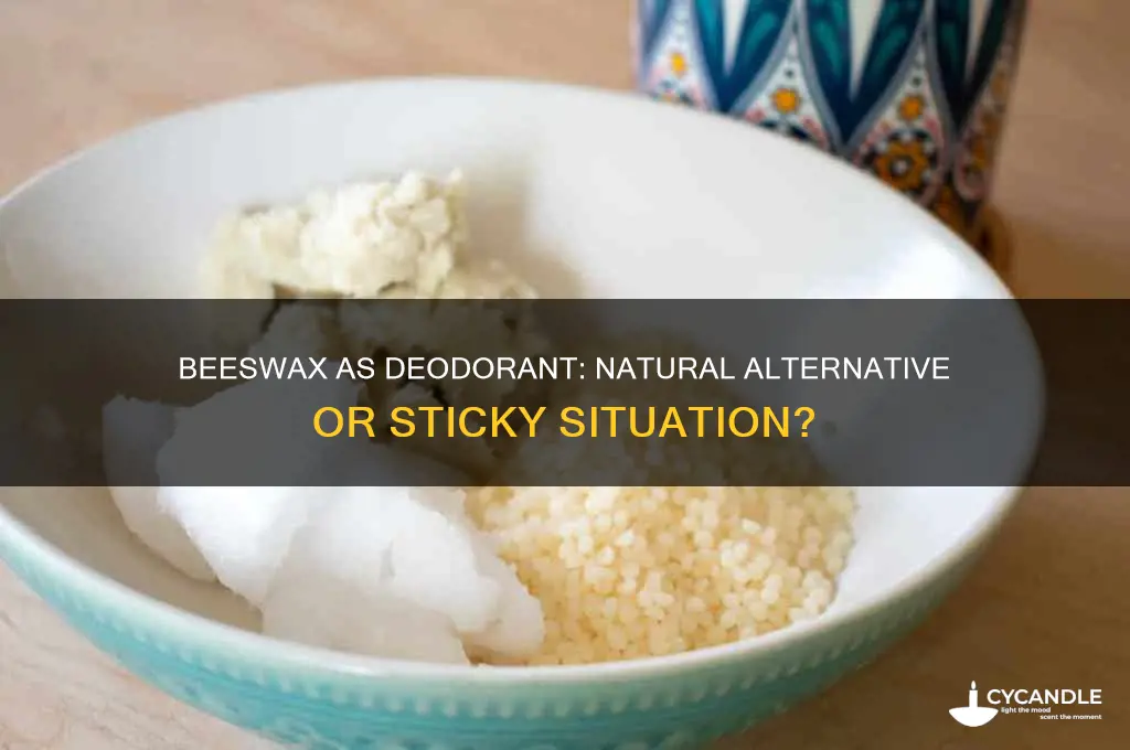 can beeswax be used as deodorant