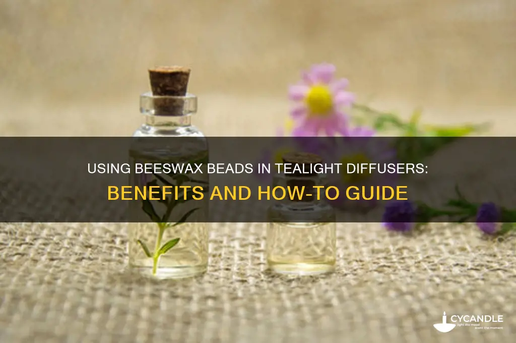 can beeswax beads be used in a tealight diffuser