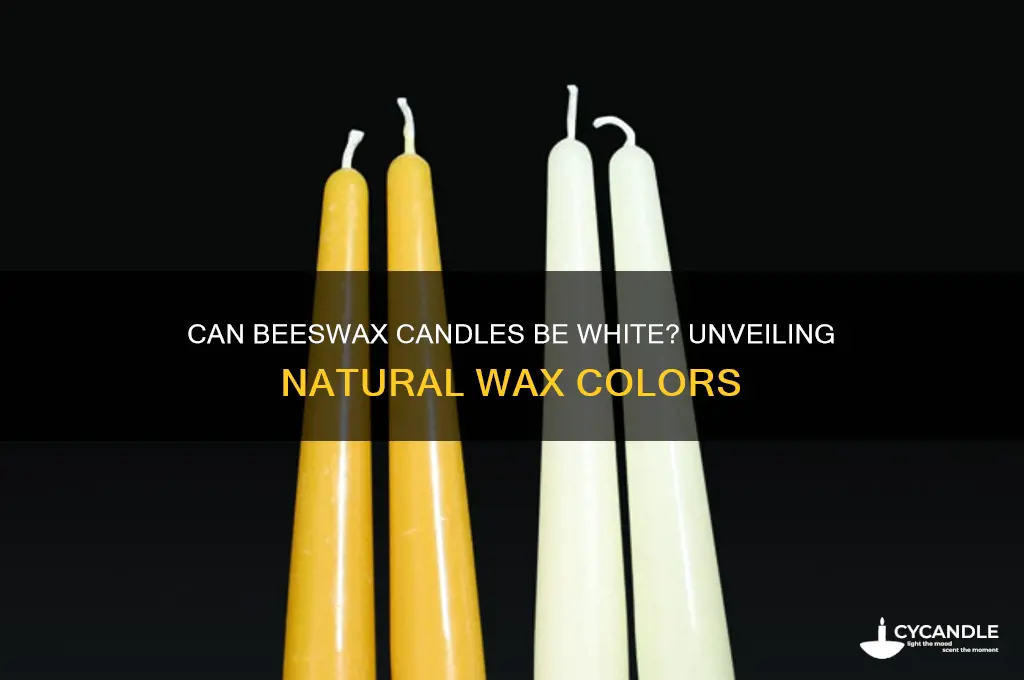 can beeswax candles be white