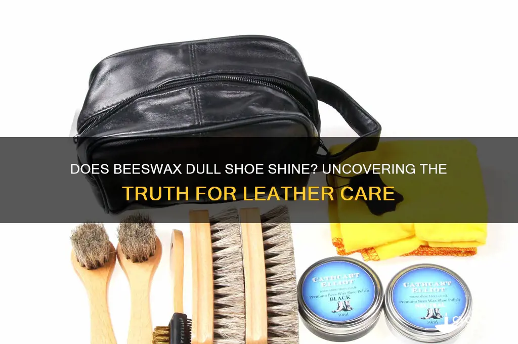 can beeswax remove shine from shoes