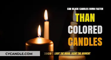 Do Black Candles Burn Faster Than Colored Varieties? A Study