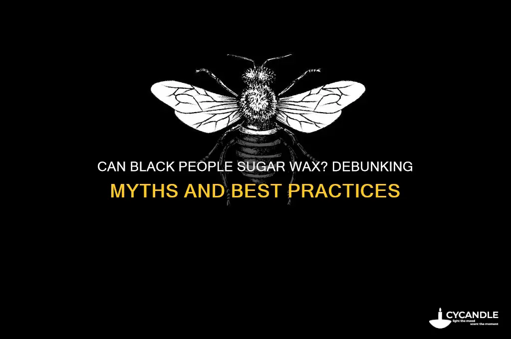 can black people sugar wax