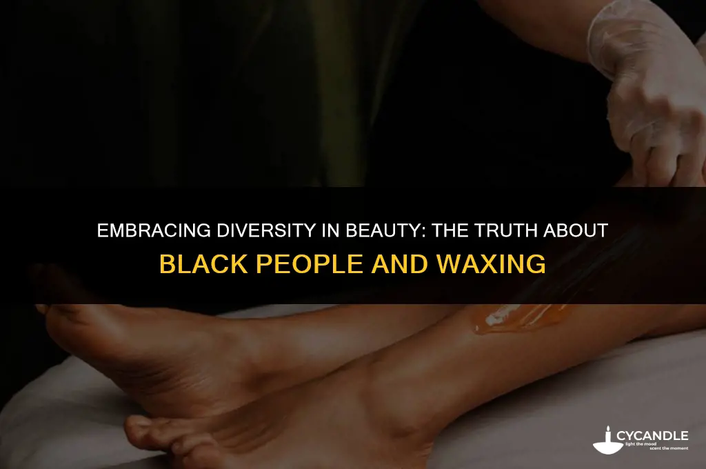 can black people wax