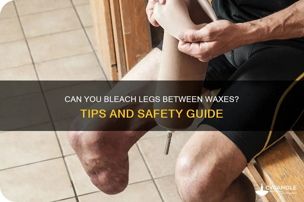 can bleach legs between waxes