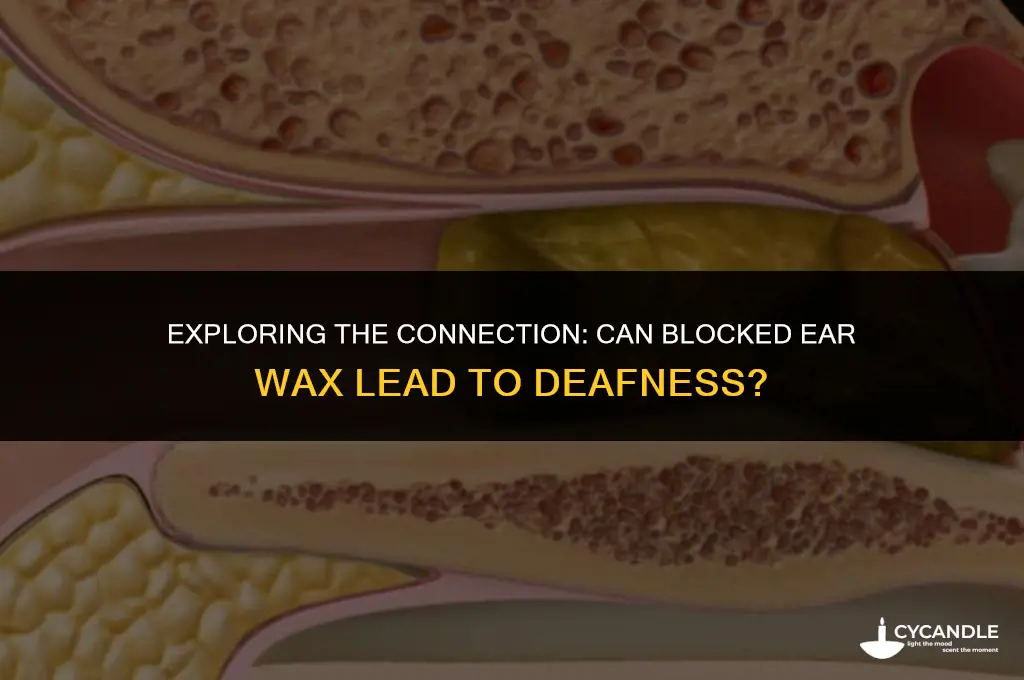can blocked ear wax cause deafness