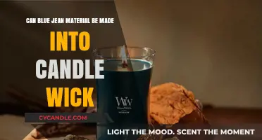 Repurposing Denim: Can Blue Jean Fabric Create Effective Candle Wicks?