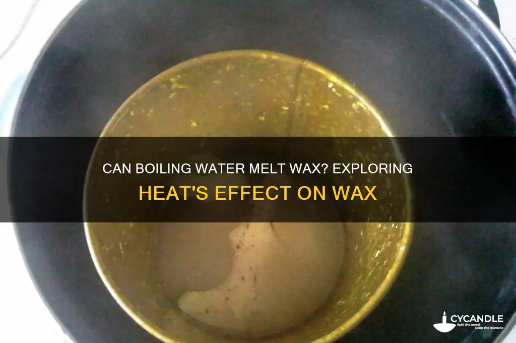 can boiling water melt wax
