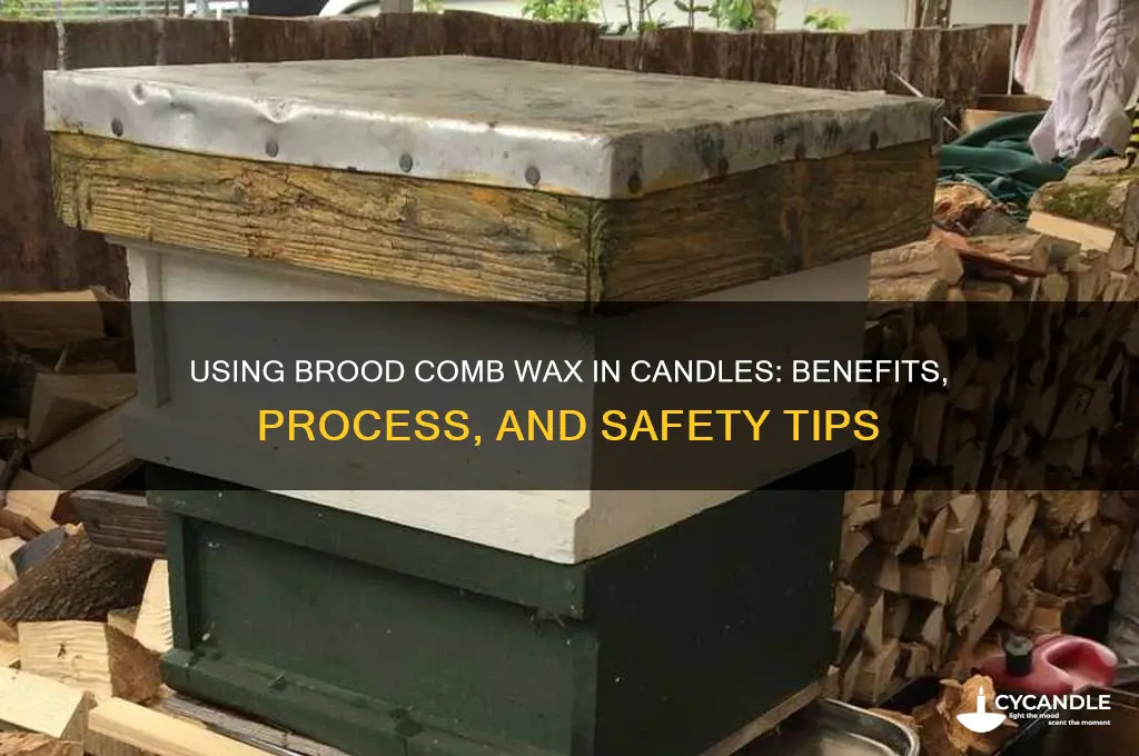 can brood comb wax be used in candles